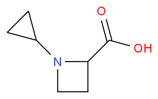 1-Cyclopropyl-2-azetidinecarboxylic acid_分子结构_CAS_)