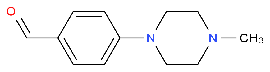 4-(4-Methylpiperazino)benzenecarbaldehyde_分子结构_CAS_27913-99-1)