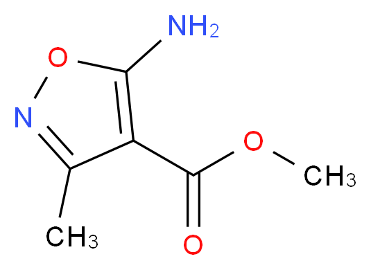 METHYL 5-AMINO-3-METHYLISOXAZOLE-4-CARBOXYLATE_分子结构_CAS_23286-53-5)