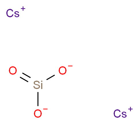 dicaesium(1+) ion oxosilanebis(olate)_分子结构_CAS_15586-77-3