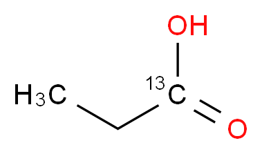 (1-<sup>1</sup><sup>3</sup>C)propanoic acid_分子结构_CAS_6212-69-7
