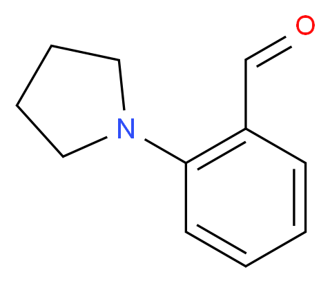 2-pyrrolidin-1-ylbenzaldehyde_分子结构_CAS_58028-74-3)