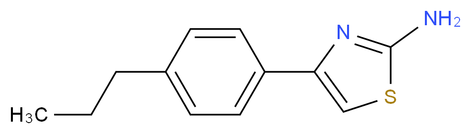 4-(4-Propyl-phenyl)-thiazol-2-ylamine_分子结构_CAS_350997-71-6)