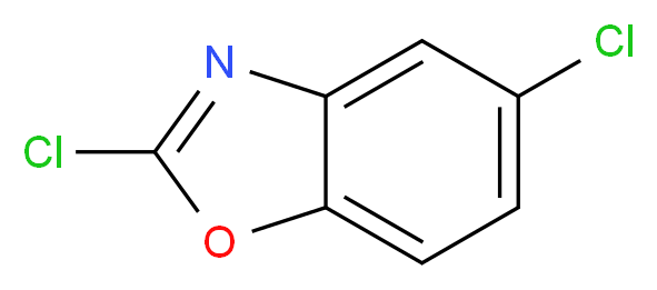 2,5-Dichlorobenzooxazole_分子结构_CAS_3621-81-6)