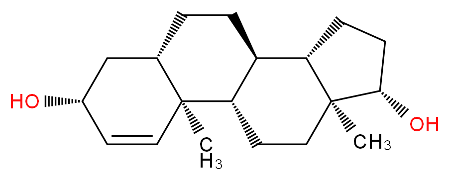 (1S,2R,5R,7S,10R,11S,14S,15S)-2,15-dimethyltetracyclo[8.7.0.0<sup>2</sup>,<sup>7</sup>.0<sup>1</sup><sup>1</sup>,<sup>1</sup><sup>5</sup>]heptadec-3-ene-5,14-diol_分子结构_CAS_5323-27-3