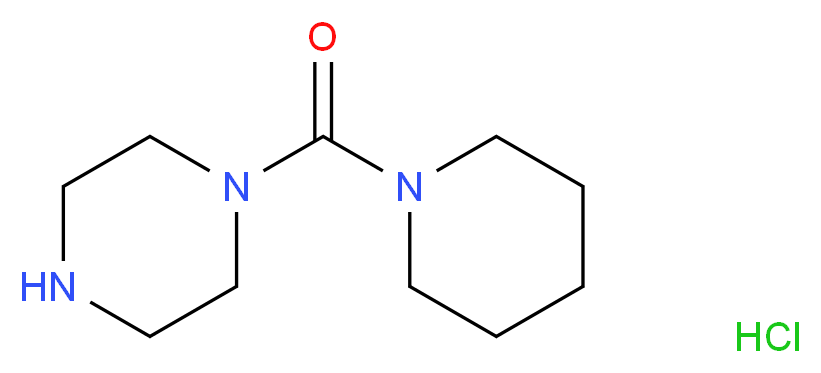 1-(piperidine-1-carbonyl)piperazine hydrochloride_分子结构_CAS_41340-88-9