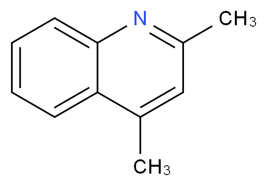 2,4-dimethylquinoline_分子结构_CAS_1198-37-4