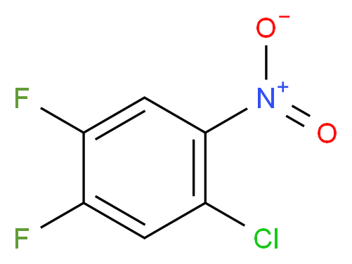 1-chloro-4,5-difluoro-2-nitrobenzene_分子结构_CAS_771-76-6