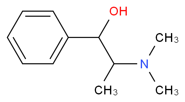 2-(dimethylamino)-1-phenylpropan-1-ol_分子结构_CAS_42151-56-4