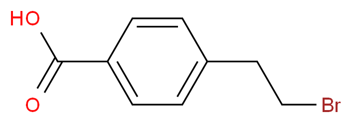 4-(2-bromoethyl)benzoic acid_分子结构_CAS_52062-92-7