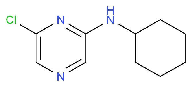 6-Chloro-N-cyclohexyl-2-pyrazinamine_分子结构_CAS_642459-26-5)