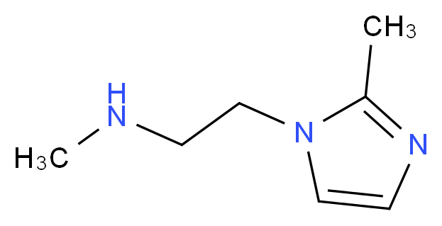 methyl[2-(2-methyl-1H-imidazol-1-yl)ethyl]amine_分子结构_CAS_883542-41-4
