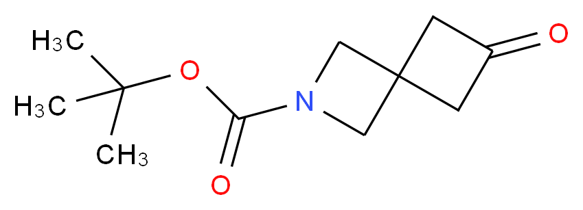 6-Oxo-2-azaspiro[3.3]heptane-2-carboxylic acid tert-butyl ester_分子结构_CAS_1181816-12-5)