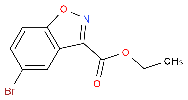 5-bromo-1,2-benzisoxazole-3-carboxylic acid ethyl ester_分子结构_CAS_668969-70-8)