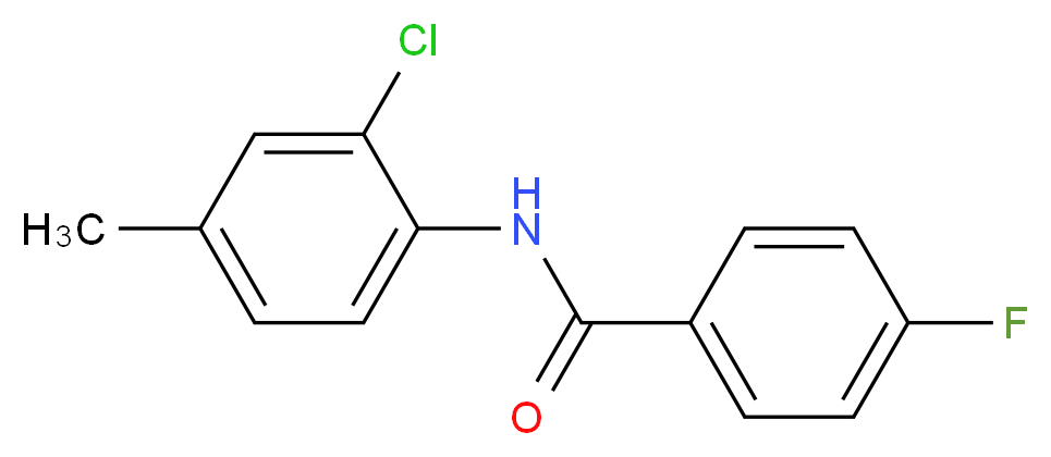 N-(2-Chloro-4-methylphenyl)-4-fluorobenzamide_分子结构_CAS_903796-08-7)
