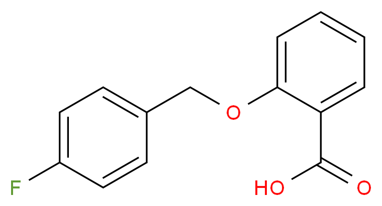 2-(4-Fluoro-benzyloxy)-benzoic acid_分子结构_CAS_396-11-2)