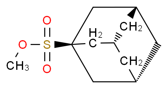 methyl (3R,5S,7s)-adamantane-1-sulfonate_分子结构_CAS_21280-40-0