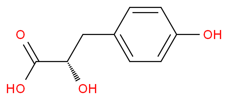 (S)-2-Hydroxy-3-(4-hydroxy-phenyl)-propionic acid_分子结构_CAS_23508-35-2)