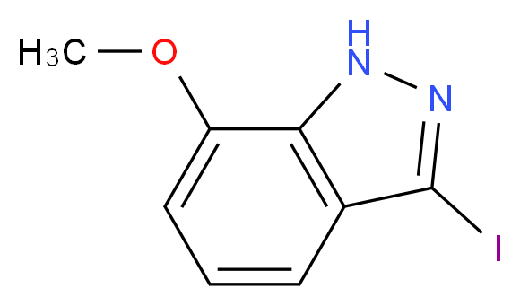 3-IODO-7-METHOXY-1H-INDAZOLE_分子结构_CAS_351210-07-6)