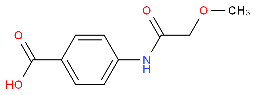 4-[(methoxyacetyl)amino]benzoic acid_分子结构_CAS_54057-65-7)