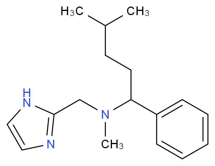 (1H-imidazol-2-ylmethyl)methyl(4-methyl-1-phenylpentyl)amine_分子结构_CAS_)