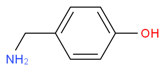 4-(Aminomethyl)phenol_分子结构_CAS_696-60-6)