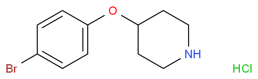 4-(4-Bromophenoxy)piperidine hydrochloride_分子结构_CAS_63843-58-3)