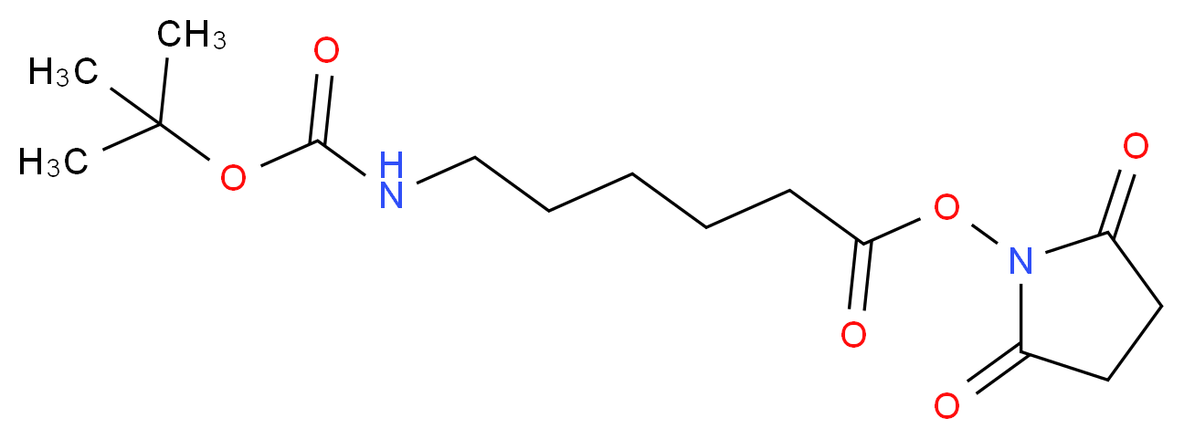 t-Boc-aminocaproic-N-hydroxysuccinimide _分子结构_CAS_51513-80-5)