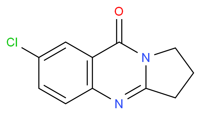 7-chloro-2,3-dihydropyrrolo[2,1-b]quinazolin-9(1H)-one_分子结构_CAS_60811-39-4)