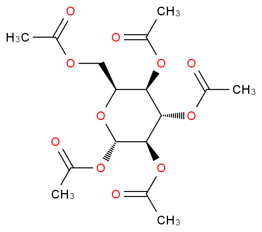 α-L-Idopyranose Pentaacetate_分子结构_CAS_2152-77-4)