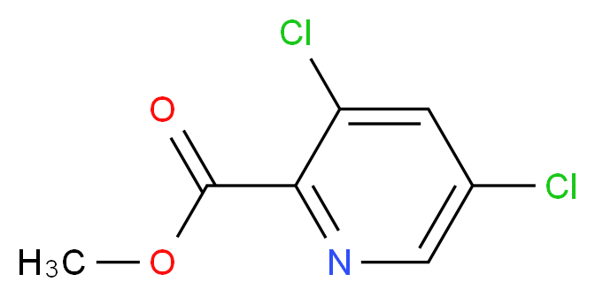 methyl 3,5-dichloropyridine-2-carboxylate_分子结构_CAS_5439-08-7