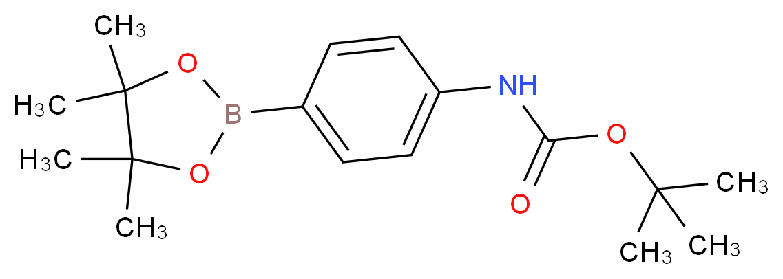 4-(tert-Butoxycarbonyl)aminophenylboronic acid pinacol ester_分子结构_CAS_330793-01-6)