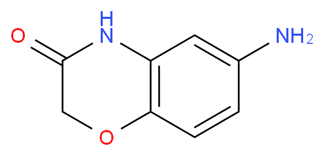6-amino-3,4-dihydro-2H-1,4-benzoxazin-3-one_分子结构_CAS_89976-75-0