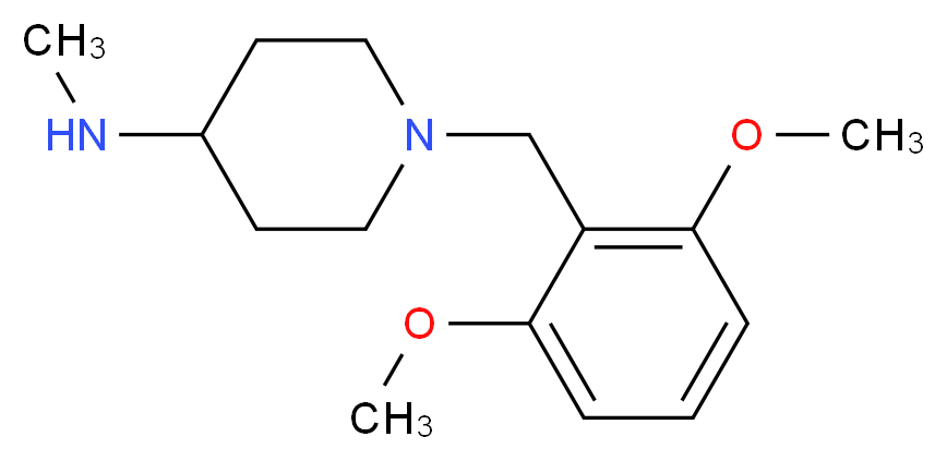 1-(2,6-Dimethoxybenzyl)-N-methylpiperidin-4-amine_分子结构_CAS_397245-00-0)