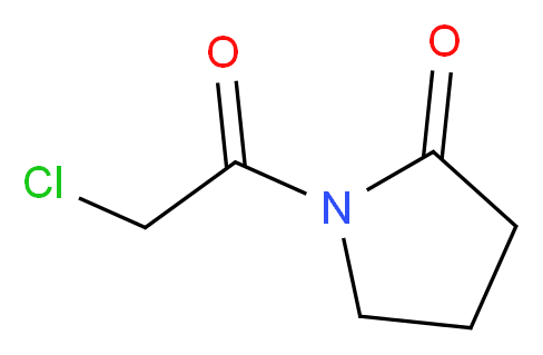 1-(2-Chloro-acetyl)-pyrrolidin-2-one_分子结构_CAS_43170-60-1)