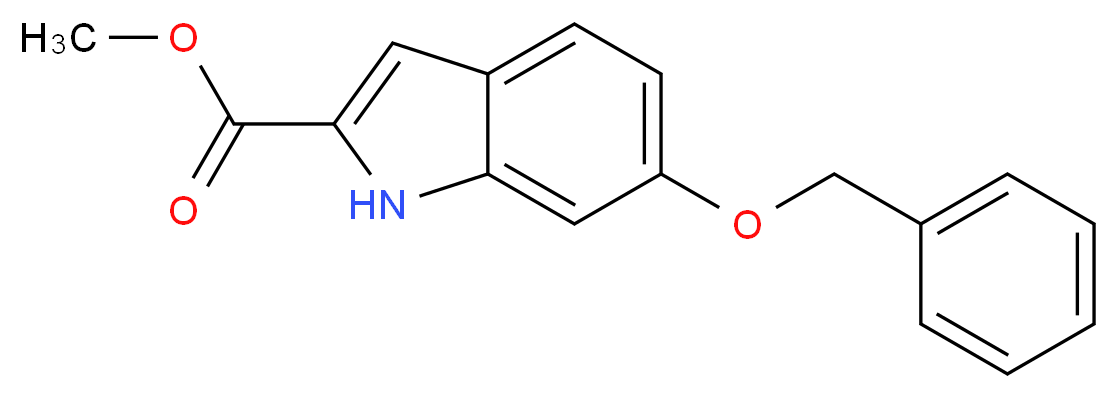 Methyl 6-(benzyloxy)-1H-indole-2-carboxylate_分子结构_CAS_103781-89-1)