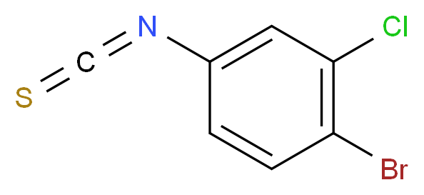 1-bromo-2-chloro-4-isothiocyanatobenzene_分子结构_CAS_32118-33-5