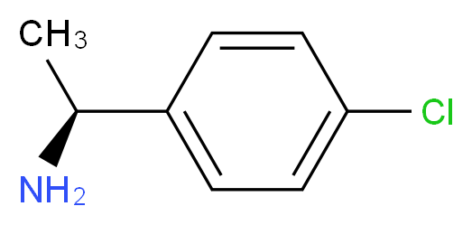 (1S)-1-(4-chlorophenyl)ethan-1-amine_分子结构_CAS_4187-56-8