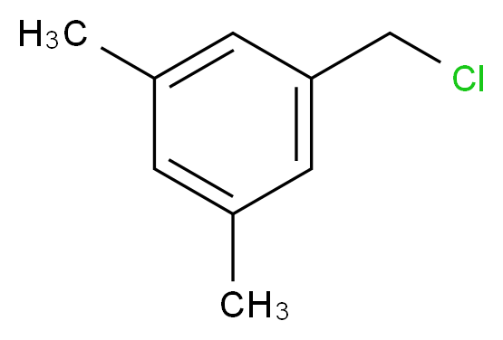 1-(chloromethyl)-3,5-dimethylbenzene_分子结构_CAS_)