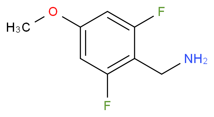 (2,6-difluoro-4-methoxyphenyl)methanamine_分子结构_CAS_771573-20-7