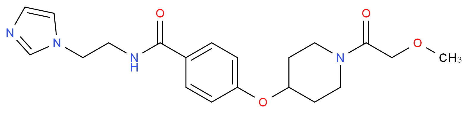 N-[2-(1H-imidazol-1-yl)ethyl]-4-{[1-(methoxyacetyl)piperidin-4-yl]oxy}benzamide_分子结构_CAS_)