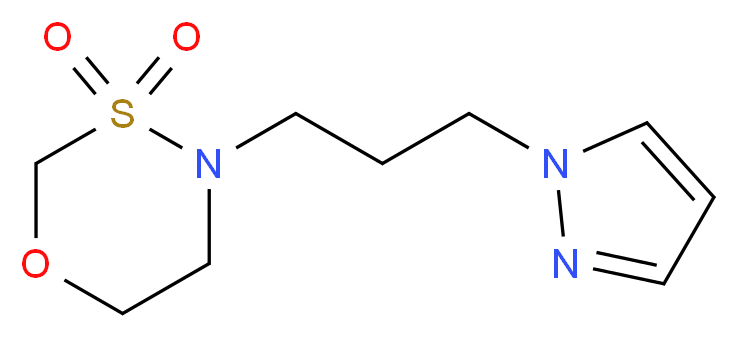 4-[3-(1H-pyrazol-1-yl)propyl]-1,3,4-oxathiazinane 3,3-dioxide_分子结构_CAS_)