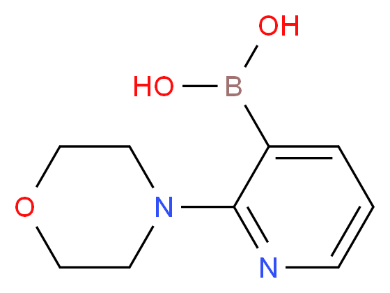 [2-(morpholin-4-yl)pyridin-3-yl]boronic acid_分子结构_CAS_1218790-86-3