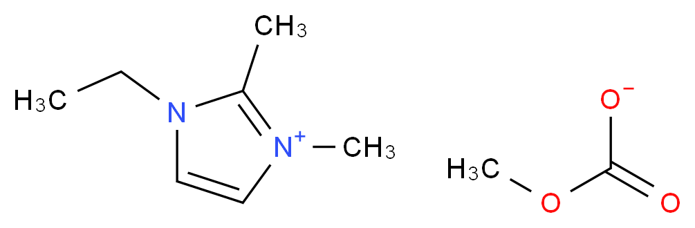 1-乙基-2,3-二甲基咪唑鎓甲基碳酸盐_分子结构_CAS_625120-68-5)