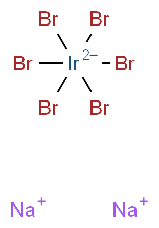 六溴代铱(IV)酸钠_分子结构_CAS_28529-99-9)