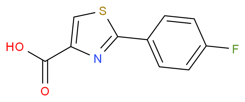 2-(4-Fluorophenyl)thiazole-4-carboxylic acid_分子结构_CAS_863668-07-9)