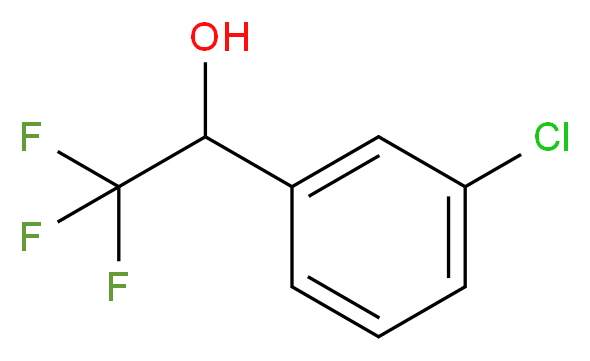 1-(3-chlorophenyl)-2,2,2-trifluoroethan-1-ol_分子结构_CAS_)