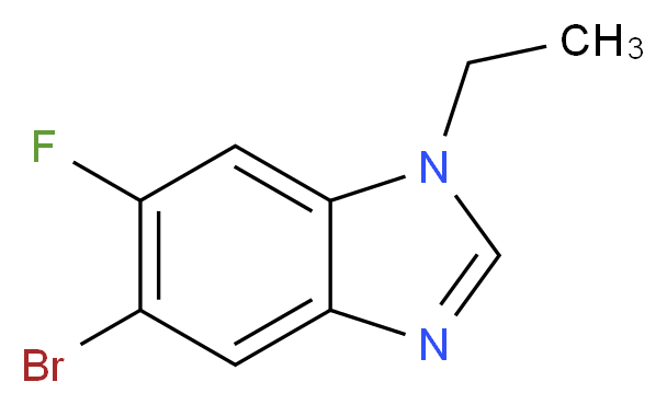 5-Bromo-1-ethyl-6-fluoro-1H-benzo[d]imidazole_分子结构_CAS_1261988-22-0)