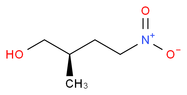 (2R)-2-methyl-4-nitrobutan-1-ol_分子结构_CAS_1022985-41-6