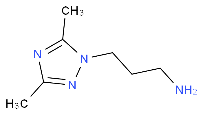 3-(3,5-dimethyl-1H-1,2,4-triazol-1-yl)-1-propanamine_分子结构_CAS_1060817-15-3)